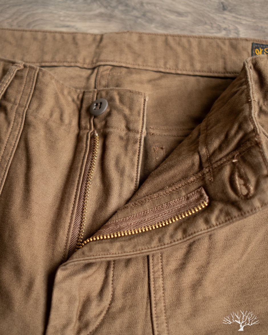 orSlow Slim Fit Fatigue Pants - Brown