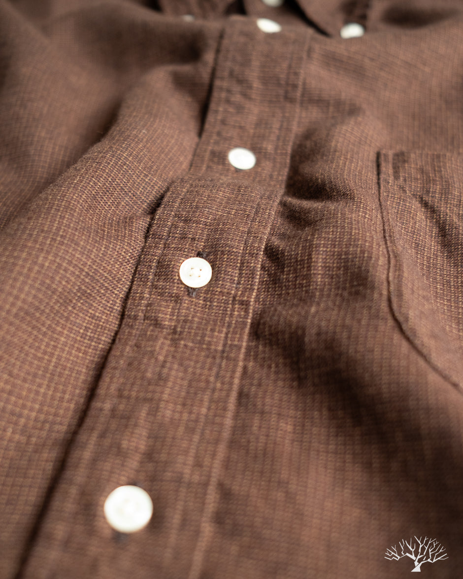 orSlow Standard Button Down Shirt - Burgundy