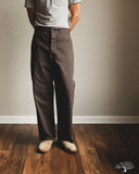 orSlow Wide Fit French Work Pants - Coffee Brown