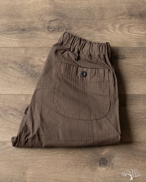 orSlow Wide Fit French Work Pants - Coffee Brown