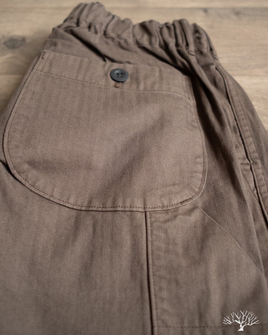 orSlow Wide Fit French Work Pants - Coffee Brown