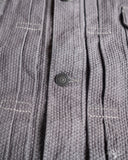 Pure Blue Japan 6220 Sashiko Type 2 Jacket - Grey x Black