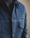 Pure Blue Japan 6221 Sashiko Type 3 Jacket - Indigo x Black