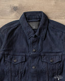 Pure Blue Japan 6221 Sashiko Type 3 Jacket - Indigo x Black