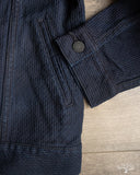 Pure Blue Japan 6221 Sashiko Type 3 Jacket - Indigo x Black