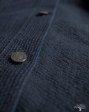 Pure Blue Japan 6221 Sashiko Type 3 Jacket - Indigo x Black