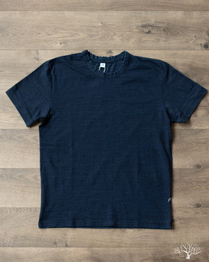 Pure Blue Japan Jersey Crew Neck Tee - Dark Indigo