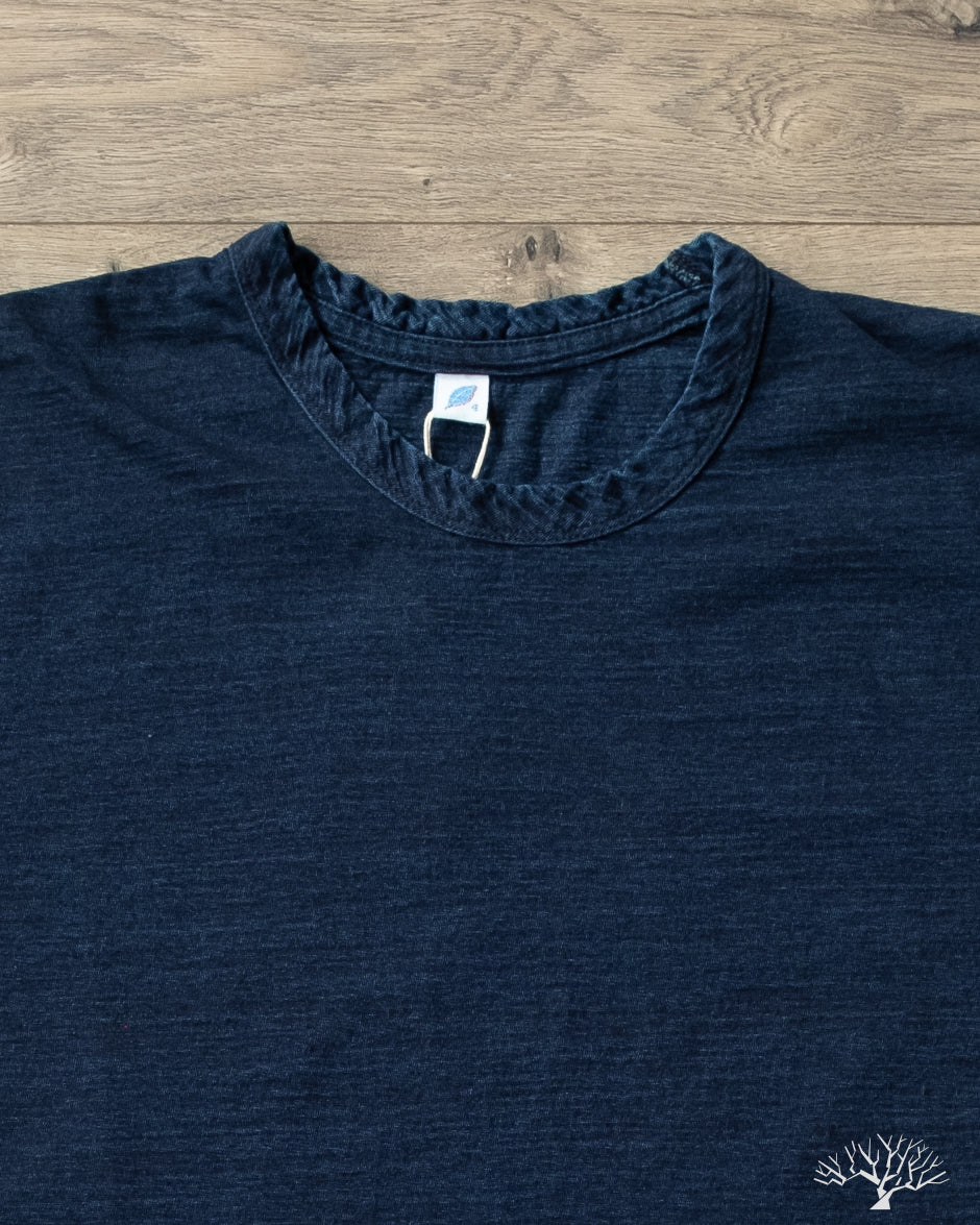 Pure Blue Japan Jersey Crew Neck Tee - Dark Indigo