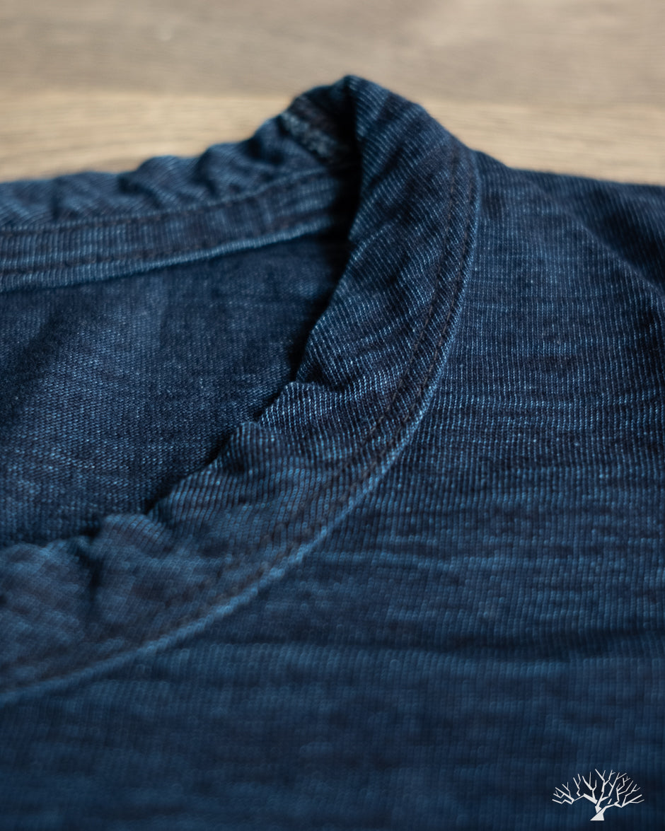 Pure Blue Japan Jersey Crew Neck Tee - Dark Indigo