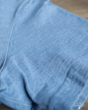 Pure Blue Japan Jersey Crew Neck Tee - Pale Indigo