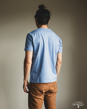 Pure Blue Japan Jersey Crew Neck Tee - Pale Indigo