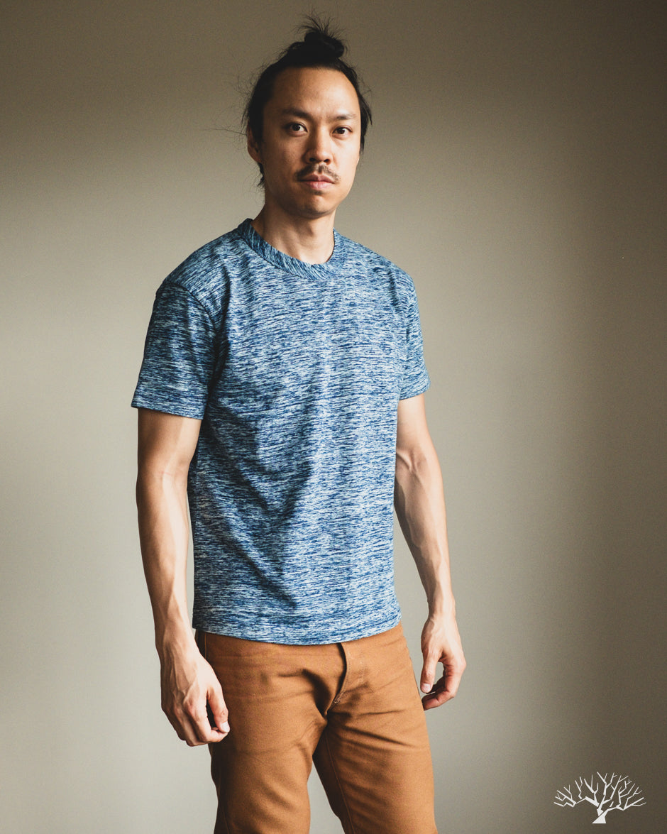 Pure Blue Japan Kasuri Tee - Indigo