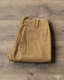 Pure Blue Japan Moleskin Trousers - Dark Beige