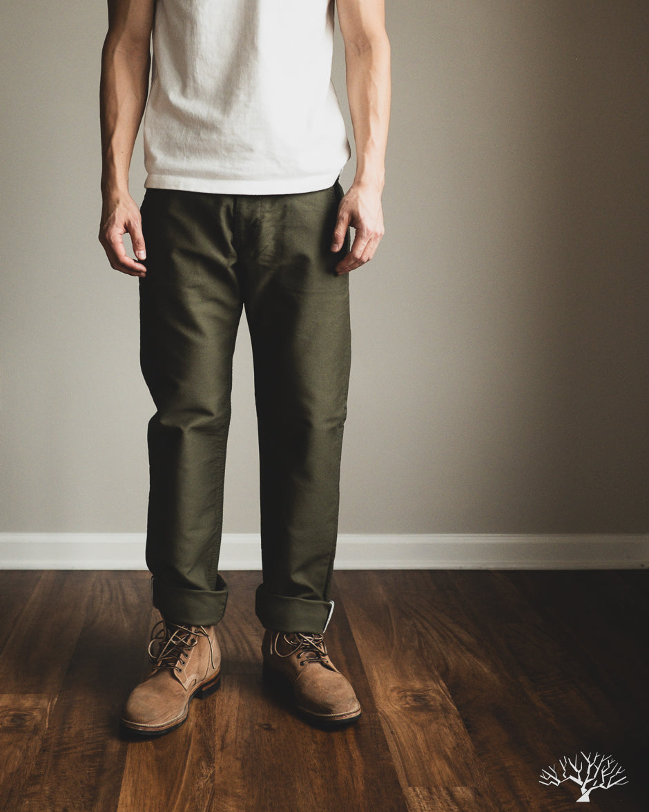 Moleskin Trousers - Olive