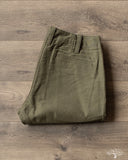 Pure Blue Japan Moleskin Trousers - Olive