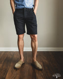 Pure Blue Japan Sashiko Shorts - Grey x Black