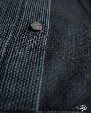 Pure Blue Japan Sashiko Type 2 Jacket - Grey x Black