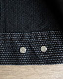 Pure Blue Japan Sashiko Type 2 Jacket - Grey x Black