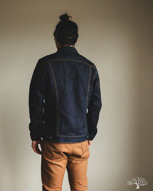 Pure Blue Japan Sashiko Type 2 Jacket - Indigo x Indigo