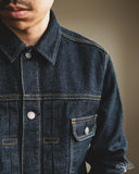 Pure Blue Japan Sashiko Type 2 Jacket - Indigo x Indigo