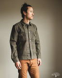 Pure Blue Japan Sashiko Type 2 Jacket - Olive x Olive