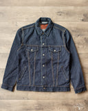 Pure Blue Japan Sashiko Type 3 Jacket - Indigo x Indigo