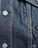 Pure Blue Japan Sashiko Type 3 Jacket - Indigo x Indigo