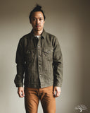 Pure Blue Japan Sashiko Type 3 Jacket - Olive x Olive