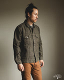 Pure Blue Japan Sashiko Type 3 Jacket - Olive x Olive