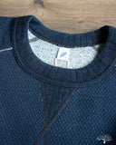 Pure Blue Japan Yarn Dyed Indigo Sashiko Sweatshirt