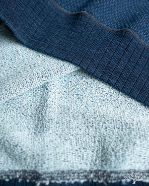 Pure Blue Japan Yarn Dyed Indigo Sashiko Sweatshirt