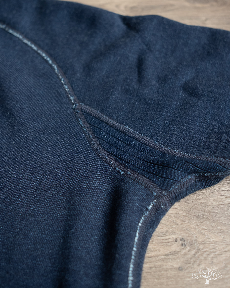 Pure Blue Japan Yarn Dyed Indigo Sweatshirt