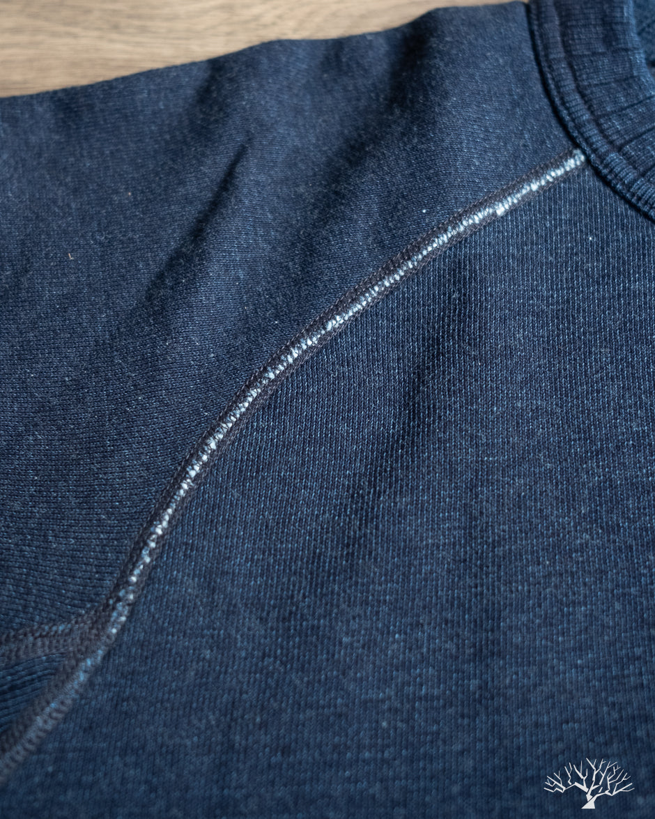 Pure Blue Japan Yarn Dyed Indigo Sweatshirt