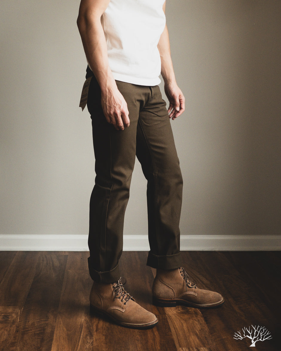 Railcar Fine Goods Rebels Duck Canvas Pants - Seaweed Green