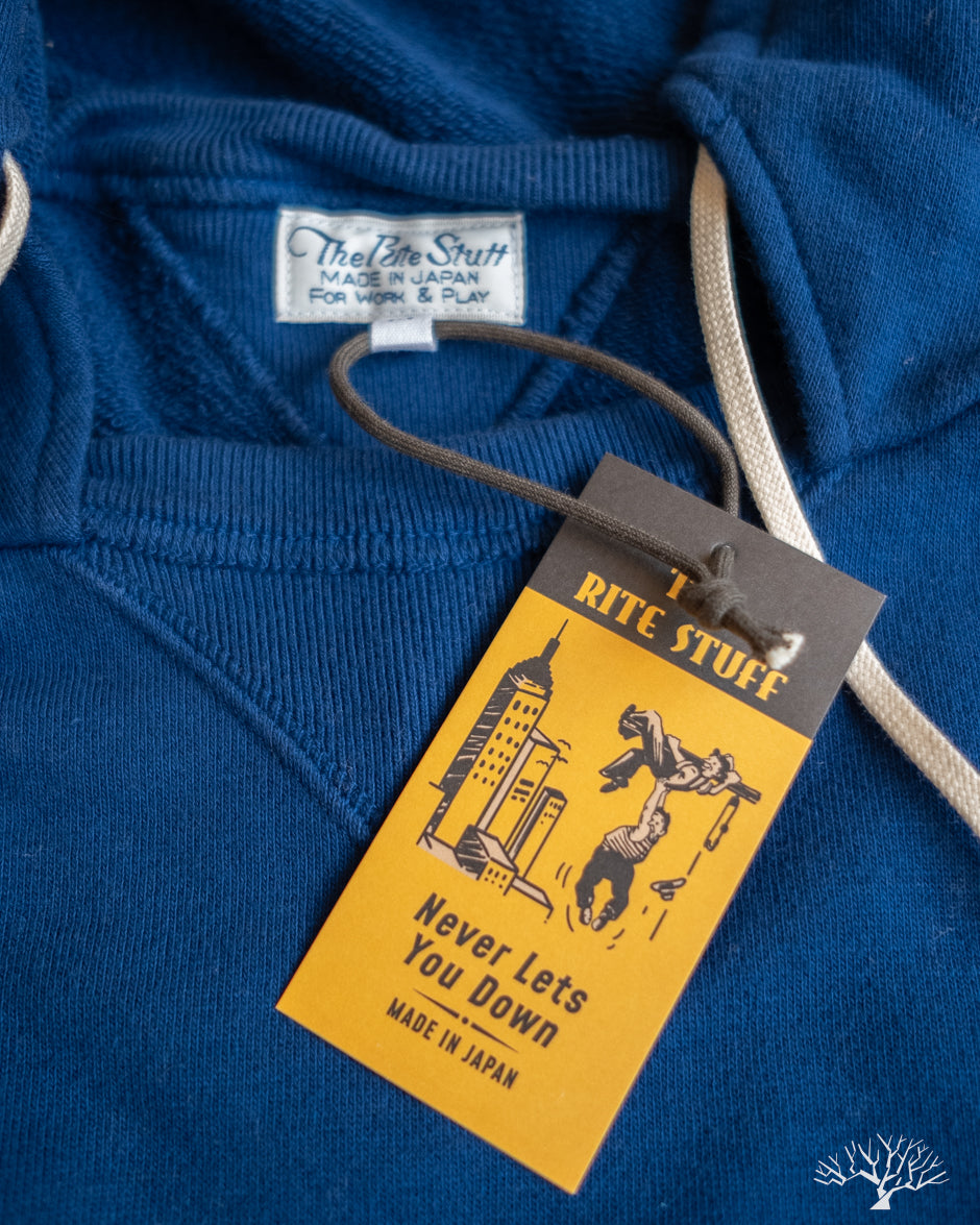 Rite Stuff Titan 11oz Loopwheel Afterhood Sweatshirt - Garment Dyed Blue