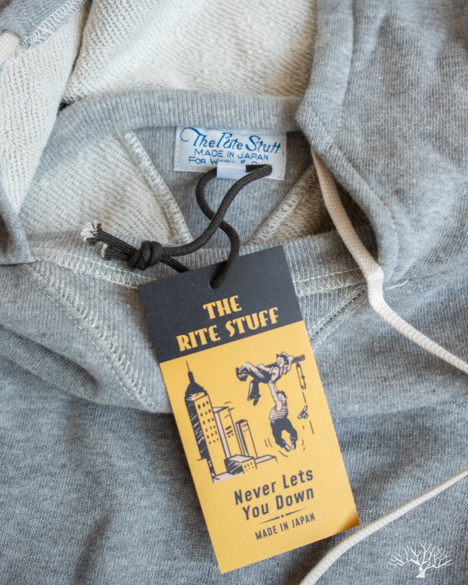 Rite Stuff Titan 11oz Loopwheel Afterhood Sweatshirt - Heather Grey