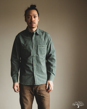 Rite Stuff Atlas Work Shirt - Sage Green Salt & Pepper