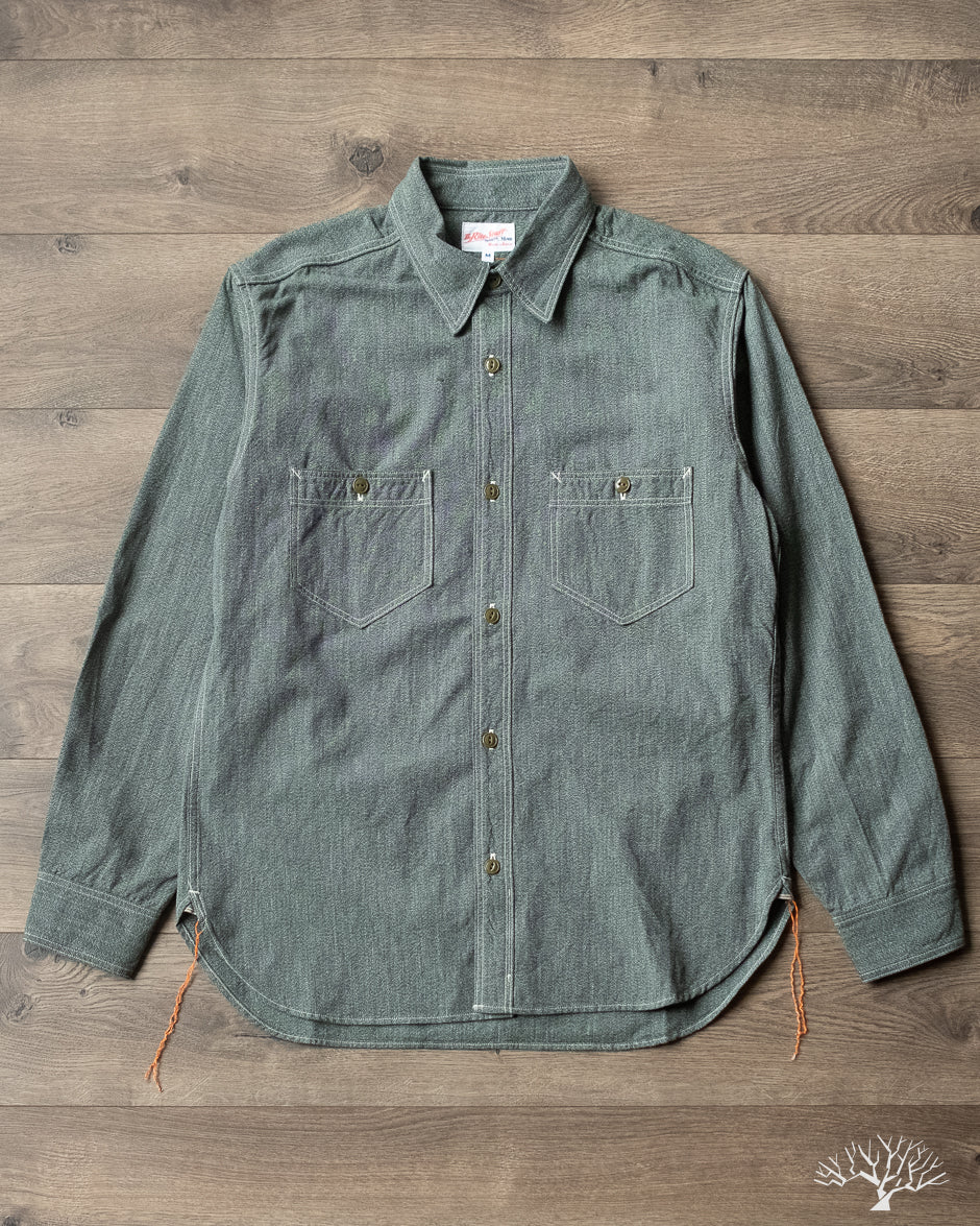 Rite Stuff Atlas Work Shirt - Sage Green Salt & Pepper