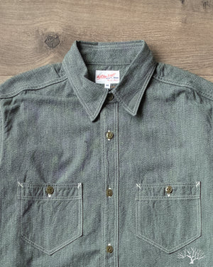 Rite Stuff Atlas Work Shirt - Sage Green Salt & Pepper