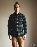 The Rite Stuff Icebreaker 11oz Buffalo Plaid Flannel Work Shirt - Green