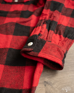 The Rite Stuff Icebreaker 11oz Buffalo Plaid Flannel Work Shirt - Red