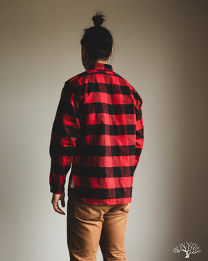 The Rite Stuff Icebreaker 11oz Buffalo Plaid Flannel Work Shirt - Red