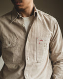 The Rite Stuff Uncle Sam Selvedge Chambray Work Shirt - Tan