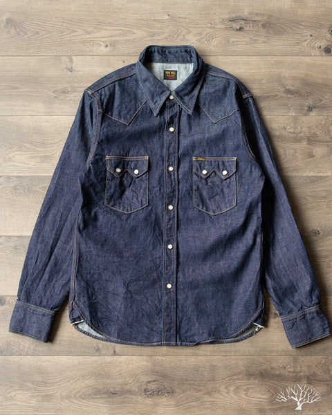 Sugar Cane 8oz Denim Western Shirt