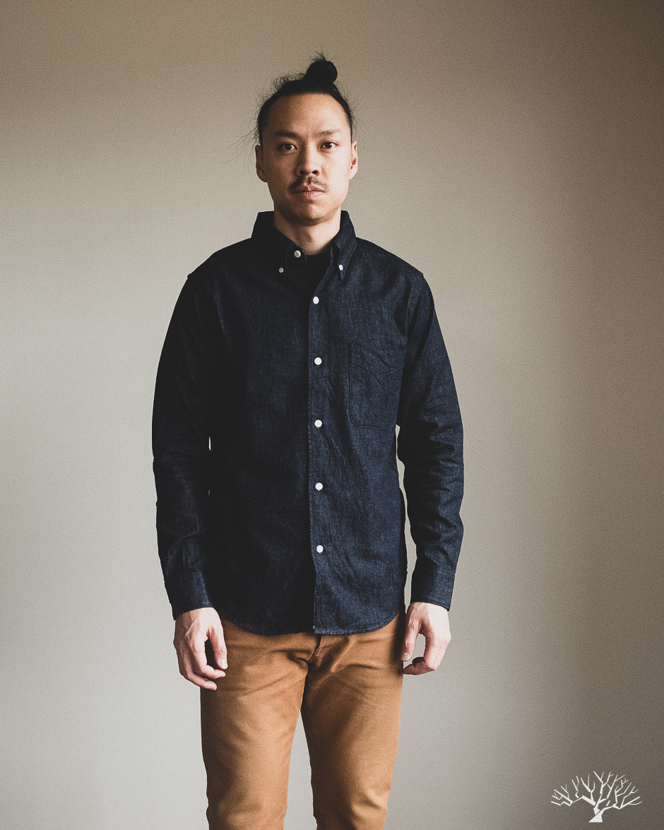 UES 6oz Button-Down Shirt - Denim