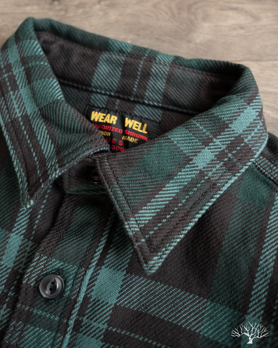 UES - Extra Heavy Flannel (502355) - Green – Withered Fig