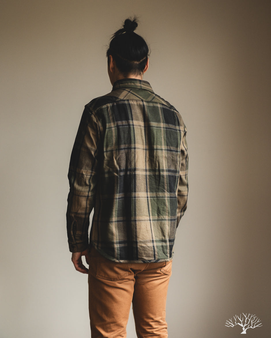 UES Extra Heavy Flannel (502451) - Olive