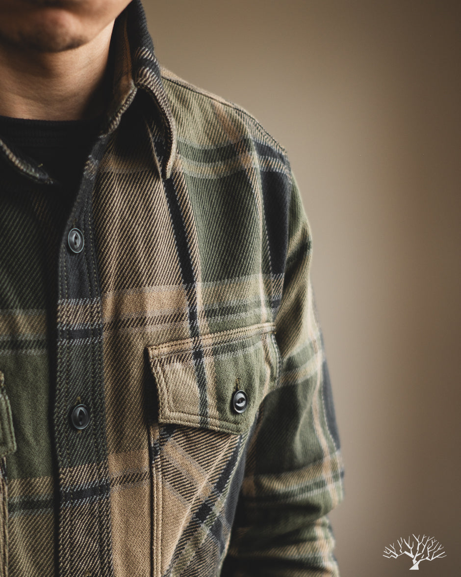 UES Extra Heavy Flannel (502451) - Olive