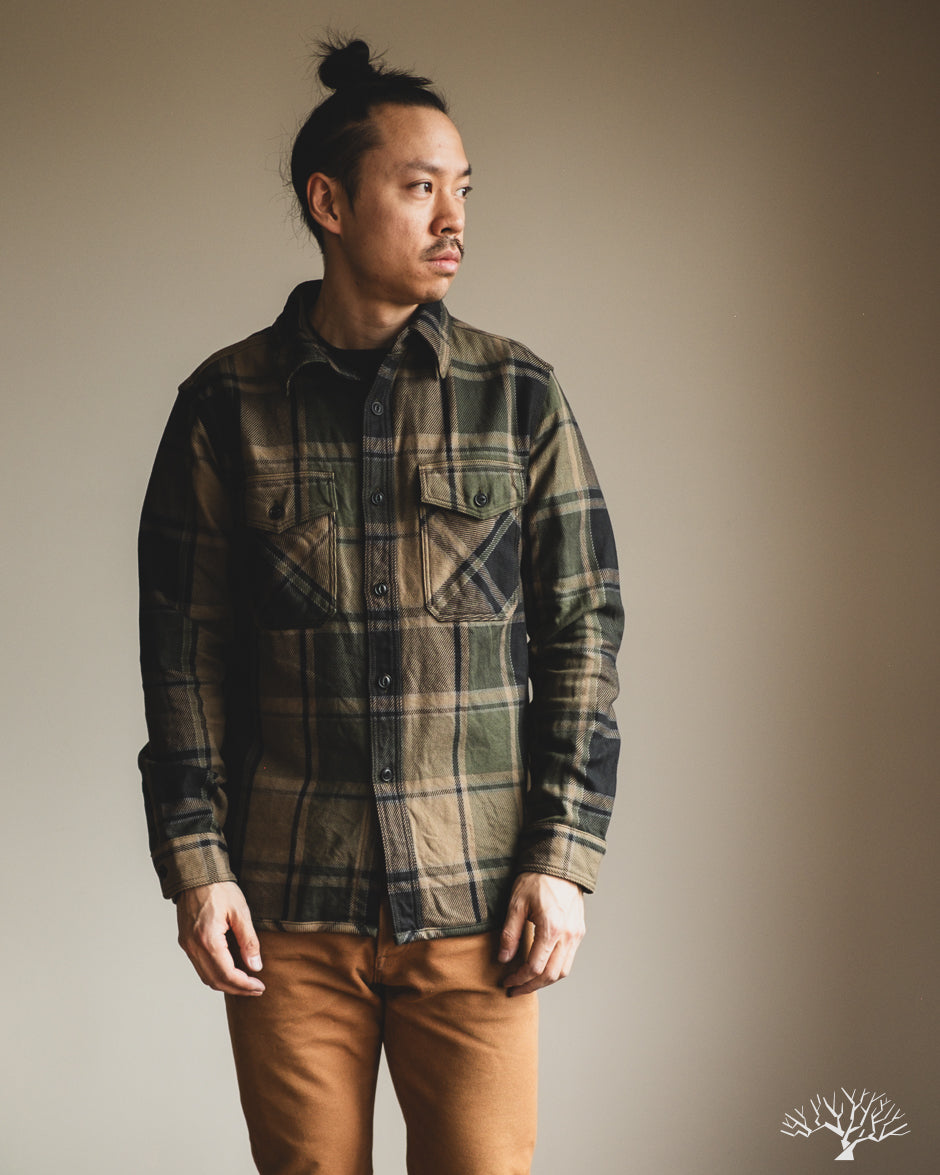 UES Extra Heavy Flannel (502451) - Olive