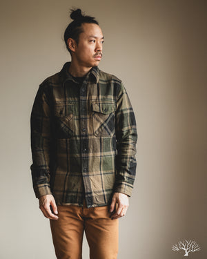 UES Extra Heavy Flannel (502451) - Olive